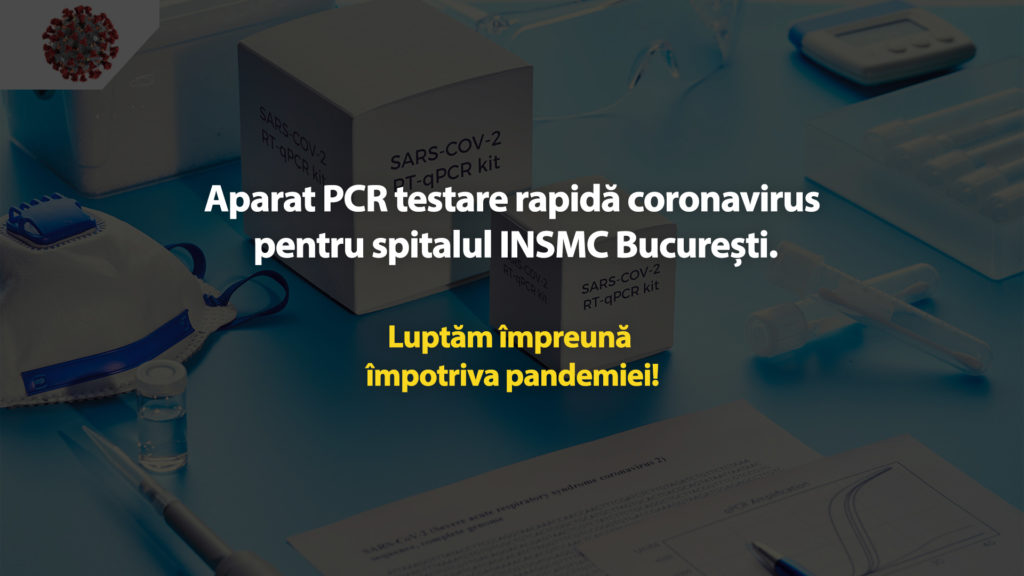 Aparat PCR pentru spitalul INSMC