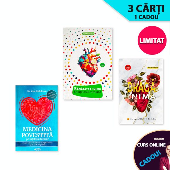 Pachet Sănătatea Inimii, 3 cărți + CADOU